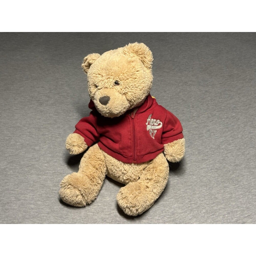 Aéropostale Beige Plush Bear with Red Jacket